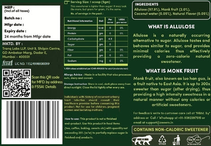 Zeeero Monk Fruit with Allulose