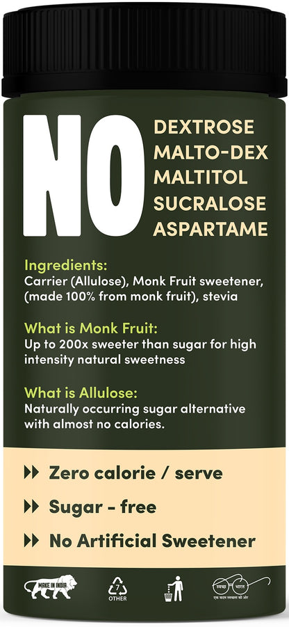 Zeeero 5X Monk Fruit Sweetener without erythritol