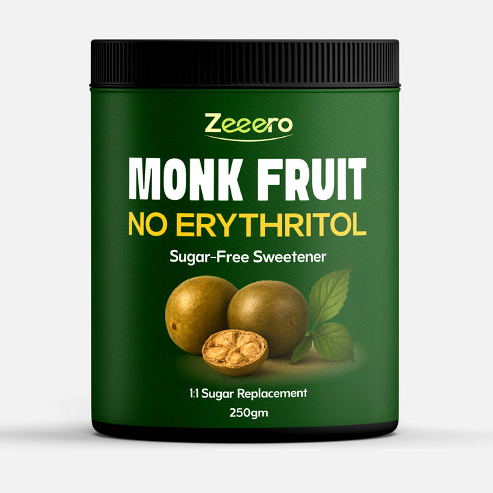 Zeeero Monk Fruit Sweetener without erythritol jar