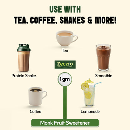 Zeeero 5X Monk Fruit Sweetener without erythritol