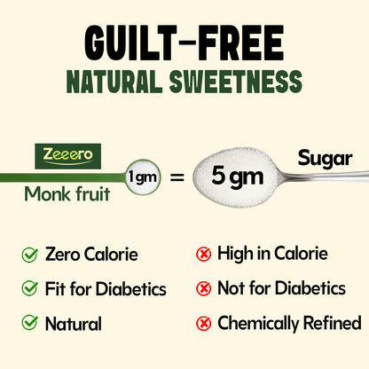 Zeeero 5X Monk Fruit Sweetener without erythritol
