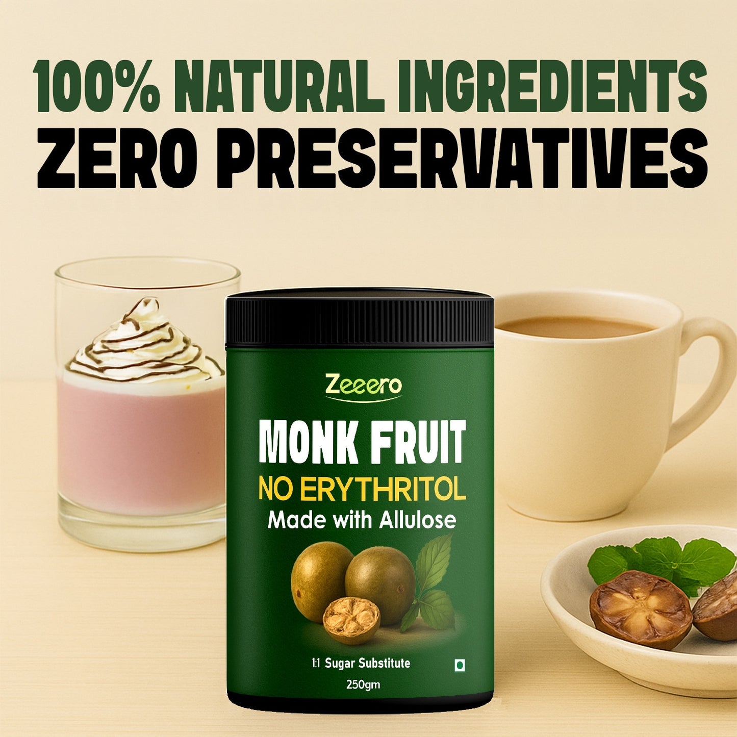 Zeeero Monk Fruit with Allulose
