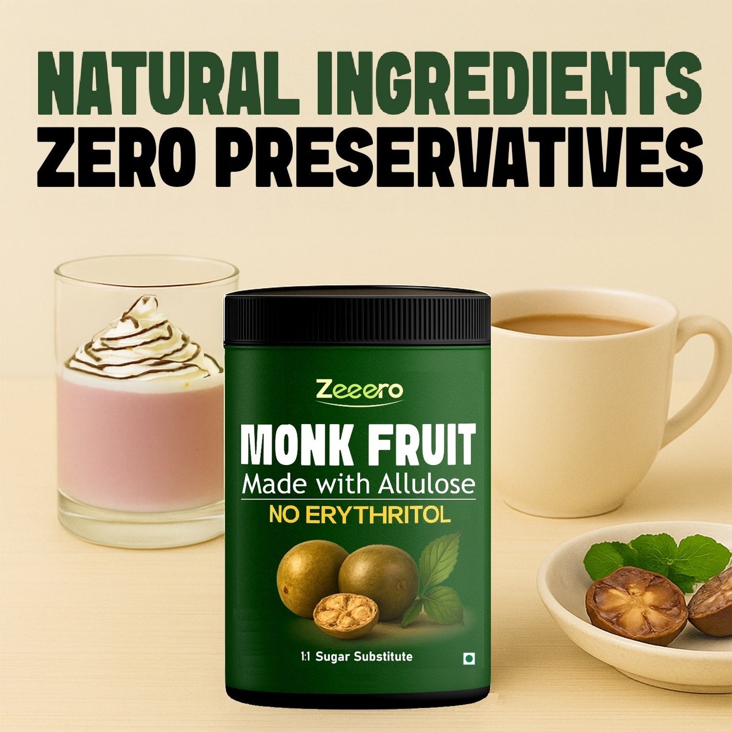 Zeeero Monk Fruit with Allulose